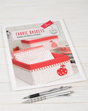 FABRIC BASKETS WITH APPLIQUE