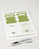 FABRIC BASKETS & PRINTABLE CARDS