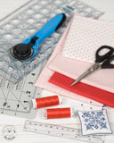 FABRIC BASKETS WITH APPLIQUE