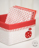 FABRIC BASKETS WITH APPLIQUE
