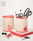 QUILTED BASKETS WITH APPLIQUE