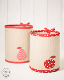 QUILTED BASKETS WITH APPLIQUE
