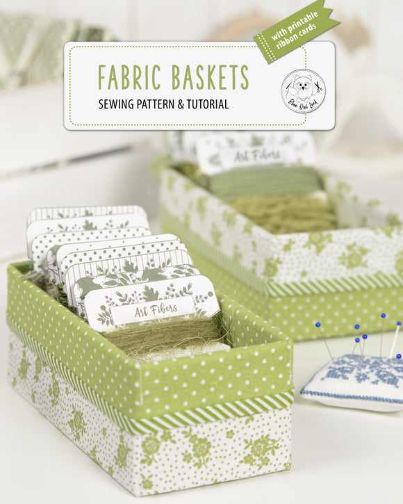 FABRIC BASKETS & PRINTABLE CARDS