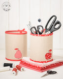 QUILTED BASKETS WITH APPLIQUE