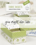 FABRIC BASKETS WITH APPLIQUE